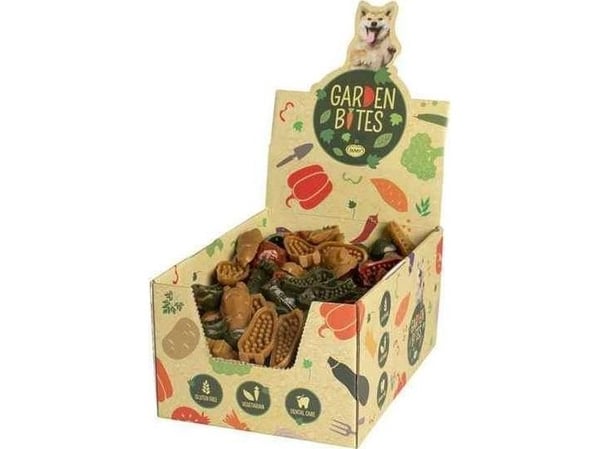 Duvo+ Garden Bites Veggie Friends Small 6 cm til hund – til tannrengjøring – 60 stk