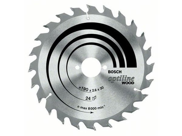 Bosch Optiline Wood - Sirkelformet sagblad - for tre - 210 mm - 48 tenner