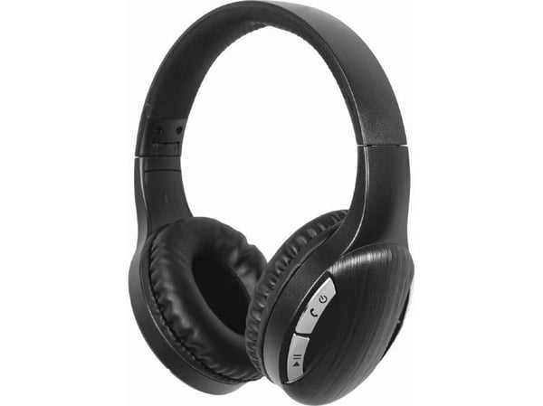 GMB Audio - Hodetelefoner med mikrofon - full størrelse - Bluetooth - trådløs, kablet - 3,5 mm jakk - svart