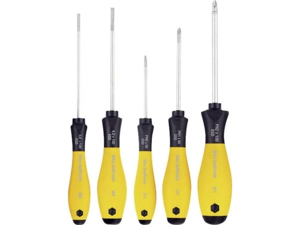 Wiha 302ESD HK5 01, 455 g, Sort/gul