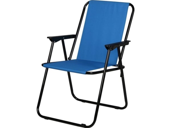 Hopfällbar stol med armstöd Royokamp, 52x44x75cm, blå Hopfällbar stol med armstöd Royokamp, 52x44x75cm, blå
