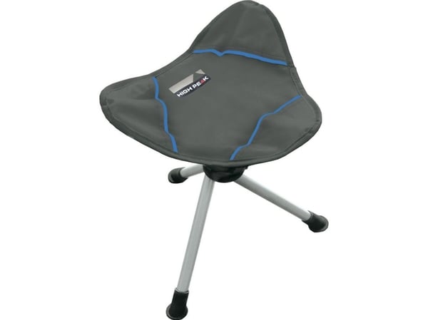 High Peak Tarifa, 100 kg, Campingstol, 3 ben, 650 g, Polyester, Stål, Blå, Grå