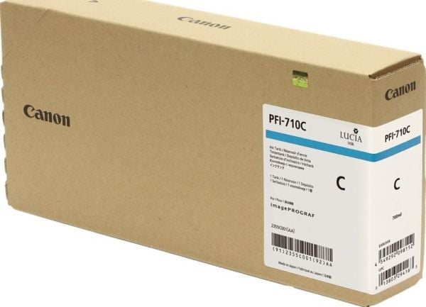 Canon PFI-710 C - 700 ml - cyan - original - blekkbeholder - for imagePROGRAF TX-3000, TX-3100, TX-4000, TX-4100