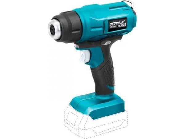 DEDRA varmluftspistol 18V uten batteri og lader