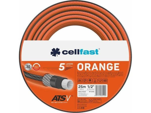 CELLFAST trädgårdsslang orange 1/2" 50 m