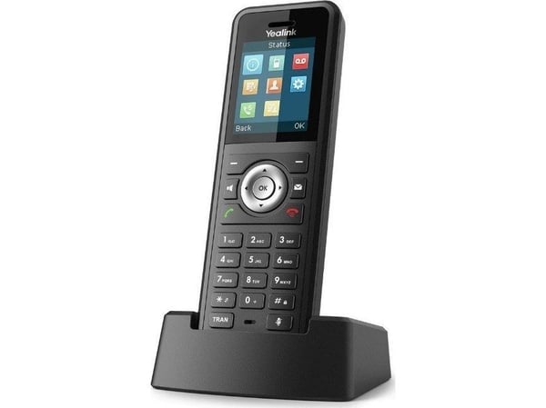 Yealink W59R - Trådløst ekstra håndsett - med Bluetooth-grensesnitt med anrops-ID - DECT - treveis anropskapasitet - svart