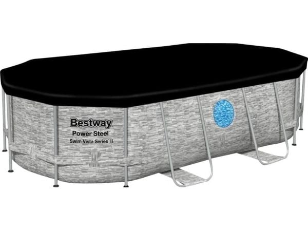 Bestway 56714, 7250 l, Innrammet basseng, Stige, Brun, 59,1 kg