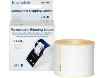 Seiko Instruments SLP-RSRL - Fjernbart semi-adhesiv - hvit - 54 x 101 mm 220 etikett(er) (1 rull(er) x 220) forsendelsesetiketter - for Smart Label...