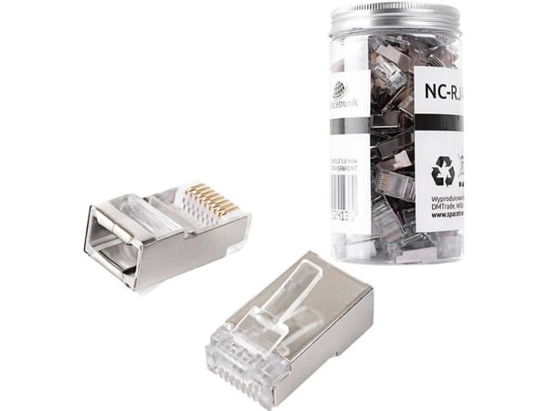 Spacetronik RJ45-kontakt kat. 5e FTP NC-RJ455FT-0 (100 stk.)
