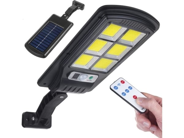 Maclean MCE446 aurinko katuvalaisin liikkeellä ja hämärätunnistimella IP54 4W 400 lumenia 6500K kaukosäädin aurinkolamppu ulkoseinävalaisin ulkoval... Maclean MCE446 aurinko katuvalaisin liikkeellä ja hämärätunnistimella IP54 4W 400 lumenia 6500K kaukosäädin aurinkolamppu ulkoseinävalaisin ulkoval...
