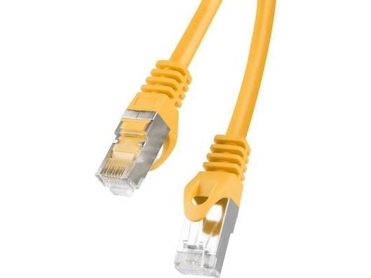 Lanberg - Koblingskabel - RJ-45 (hann) til RJ-45 (hann) - foliebelagt uskjermet tvinnet kabelpar (F/UTP) - CAT 6 - formstøpt, uten hindringer, fler...