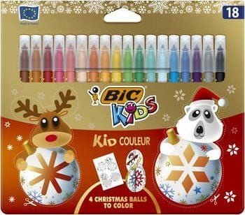 BIC 937508, Medium, 18 farger, Assorterte farger, 2,8 mm, 0,8 mm, Assorterte farger