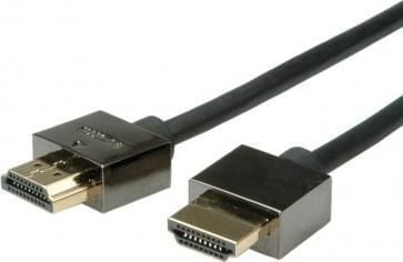 ROLINE HDMI 3m, 3m, HDMI Type A (Standard), HDMI Type A (Standard), 1920 x 1080 piksler, 3D, Svart