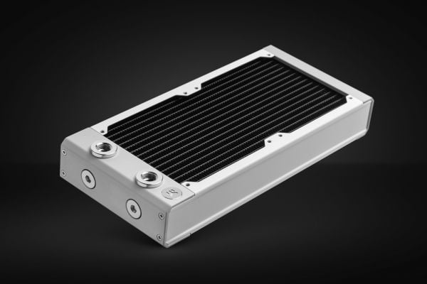 EK Water Blocks 3831109839171, Radiator, Messing, Kopper, Rustfritt stål, Hvit, 1/4", 1 stang, 130 mm