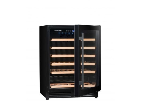 Climadiff CBU51S2B, Vinkylare med kompressor, Inbyggd, 51 flaska/flaskor, 120 W, F, Svart