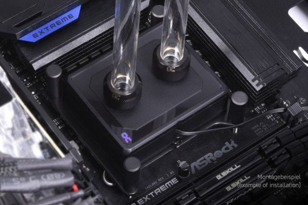 Alphacool Eisblock XPX Pro Aurora, Nestejäähdytyspakkaus, Musta