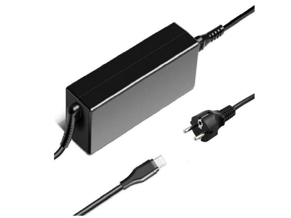 CoreParts - Strømadapter - 5-20V, CE, FCC, ROHS, including EU power cord (C5/C6 Schuko), Dim: 106 x 46 x 29 mm - 65 watt - 3.5 A - PD 3.0 (USB-C) -...