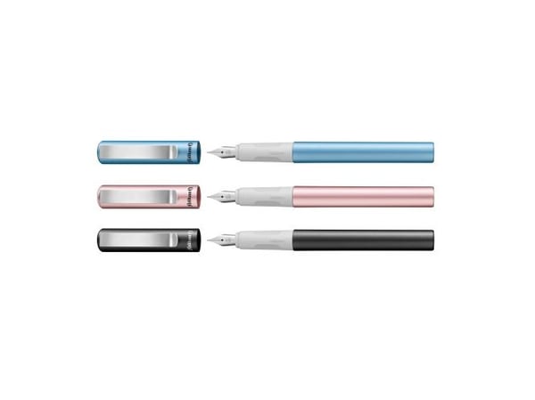 Pelikan Pina Colada, Antracitt, Patronpåfyllingssystem, Rustfritt stål, Medium, Ambidextrous, Tyskland