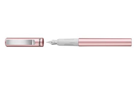Pelikan Pina Colada, Rosa, Fyllesystem med patron, Plast, Lakk, Rustfritt stål, Medium