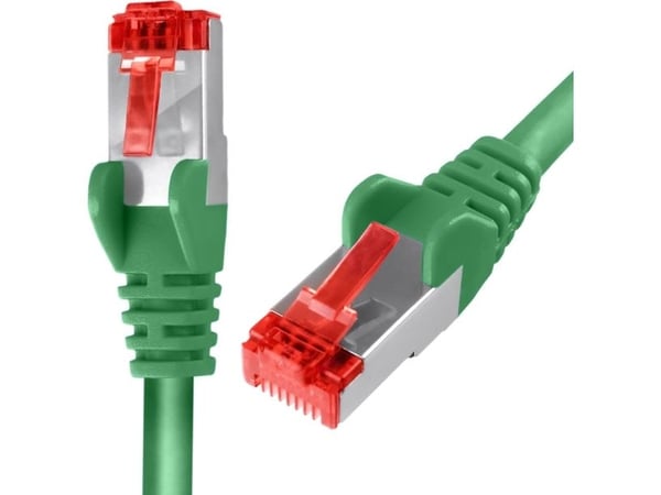 Spacetronik nettverkskabel RJ45 CAT 6 S/FTP AWG27 LSZH grønn 5 m