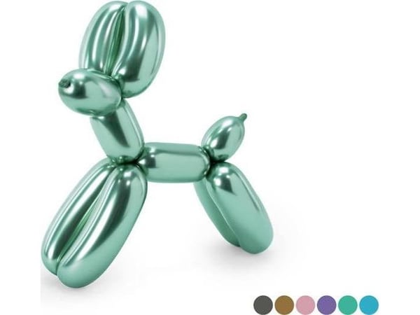 PartyDeco MBP1G-000, Ilmapallo, Lateksi, Musta, Sininen, Kulta, Vihreä, Ruusukulta, Violetti, Juhlateema, Muotoiltava ilmapallo, Ei alle 36-kuukaud...