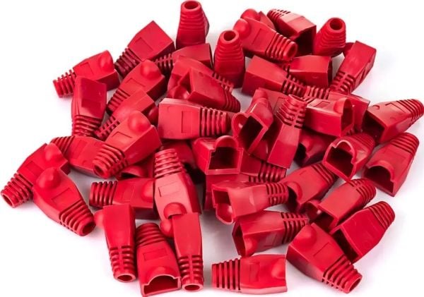 Spacetronik gummideksel RJ-45-kontakt, CC-RJ45_1R, 50 stk