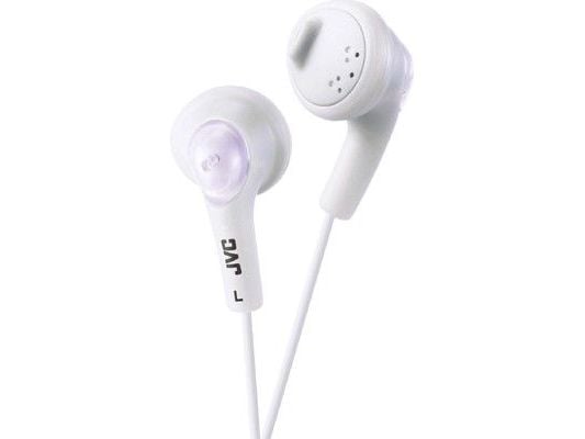 JVC HA-F160-W Gumy - Ørepropper - ørepropp - kablet - 3,5 mm jakk - hvit