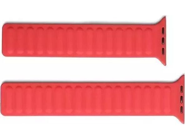 Beline Apple Watch-rem Magnetisk 42/44/45/49 mm rød / rød Beline Apple Watch-rem Magnetisk 42/44/45/49 mm rød / rød