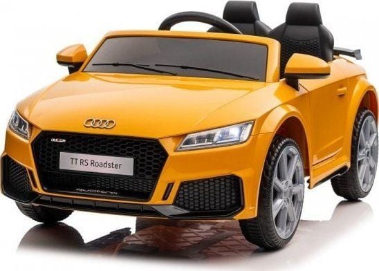 Lean Cars batteridrevet leketøybil Audi TTRS gul