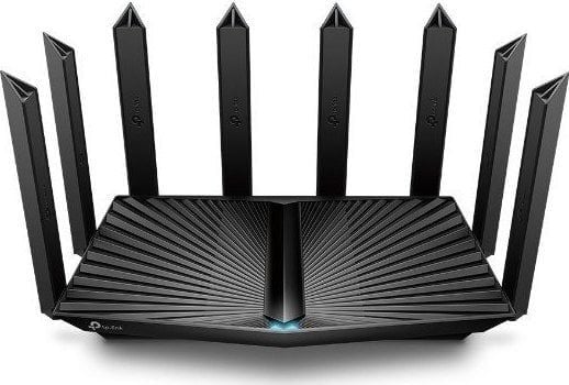 TP-Link Archer AX95, Wi-Fi 6 (802.11ax), Tri-band (2.4 GHz / 5 GHz / 5 GHz), Ethernet/bredbåndsforbindelse, Svart, Frittstående router