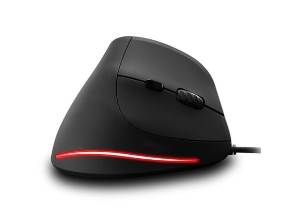 Media-Tech VERTIC MT1122 - Vertikal mus - ergonomisk - vertikal - høyrehendt - optisk - 6 knapper - kablet - USB