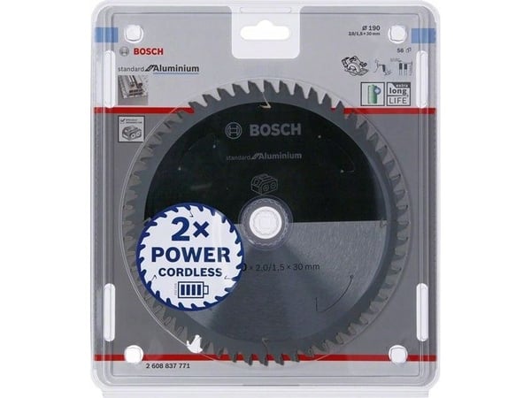 Bosch RUNDSAVKLINGE ACCU STD ALU 190X30MM 56T
