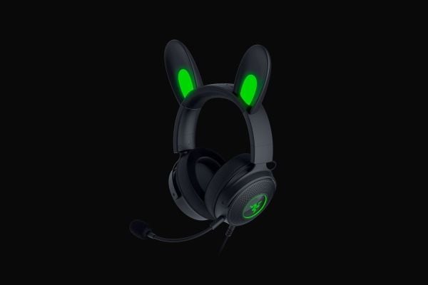 Razer Kraken Kitty V2 Pro - Hodesett - full størrelse - kablet - USB - lydisolerende - svart