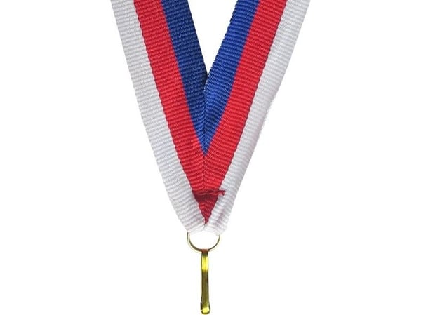 Tryumf bånd 11 mm blå/rød/hvit (V8-BL/R/W)