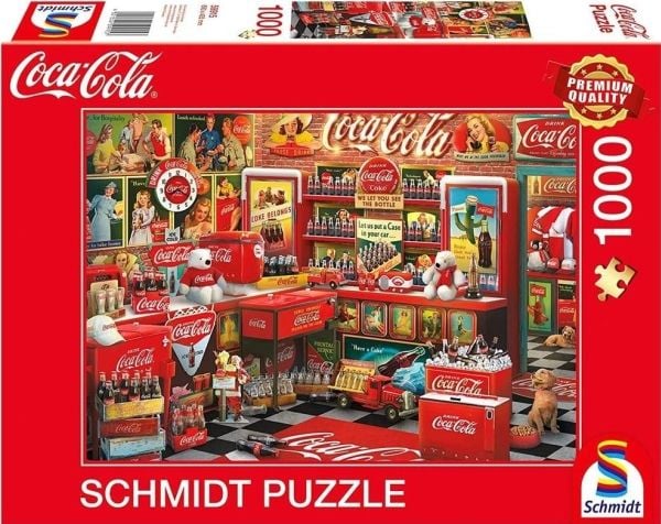 Schmidt Spiele Coca Cola - Nostalgie-Shop, puslespill (1000 biter)