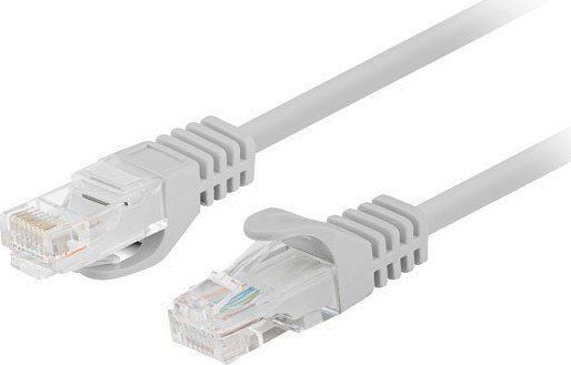 Lanberg - Koblingskabel - RJ-45 (hann) til RJ-45 (hann) - 4.8 mm - UTP - CAT 5/5e - uten hindringer, flertrådet - grå, RAL7035