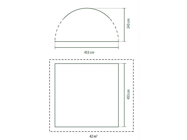 Coleman 2000016832, Suoja, Vihreä, Valkoinen, Terästä, Polyesteri, 20,15 m², 100 cm