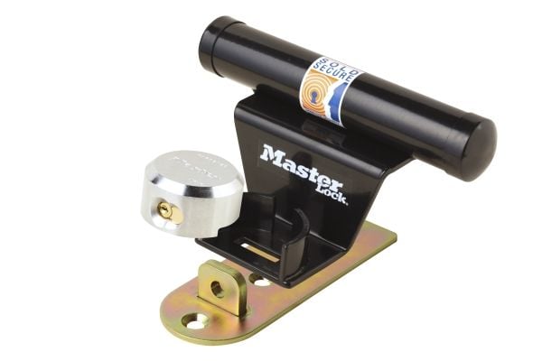 MASTER LOCK 1488EURDAT, Kjedefri hengelås, Nøkkellås, Bruk bare én nøkkel, Garage, Workshop, Sort, Stål