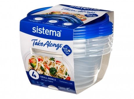 Sistema Small Bowl 4-pack TakeAlongs 760 ml