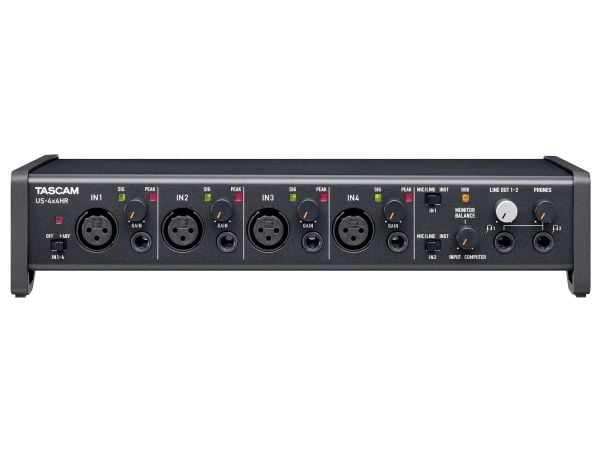 Tascam US-4X4HR, Desktop, 2.2 kO, 210 O, Sort, USB, 56 dB