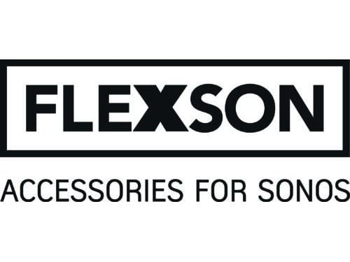 Flexson - Monteringskomponent (TV mount attachment) - for soundbar - høykvalitets stål - svart - skjermstørrelse: 40"-80" - for Sonos Ray