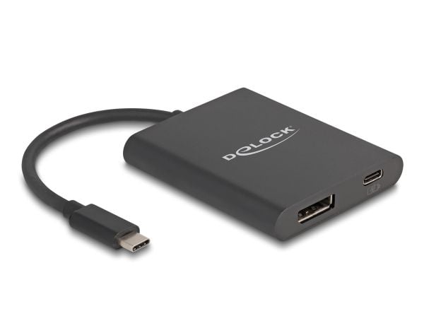 DeLOCK USB Type-C Adapter zu DisplayPort, 0,13 m, USB Type-C, DisplayPort + USB Type-C, Uros, Naaras, Suora