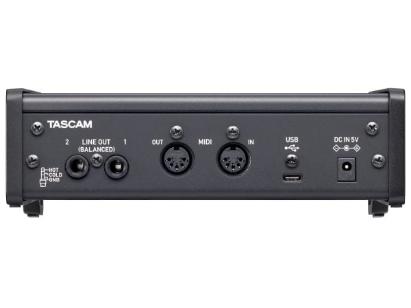 Tascam US-2X2HR, Desktop, 2.2 kO, +20 dBu, 66 O, Sort, USB, 56 dB