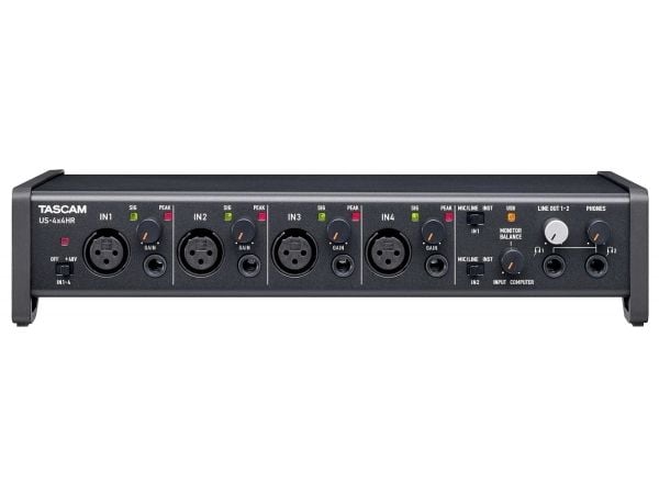 Tascam US-4X4HR, Desktop, 2.2 kO, 210 O, Sort, USB, 56 dB