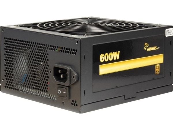 Argus GPS-600 - Strømforsyning (intern) - ATX12V 2.4 - 80 PLUS Gold - AC 100/240 V - 600 watt