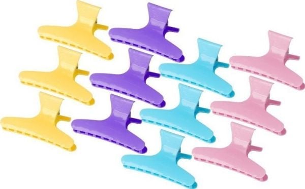 Activeshop Hiuskrapu hiusklipsit E-47 12 kpl, 8,2 cm sekaväriä Activeshop Hiuskrapu hiusklipsit E-47 12 kpl, 8,2 cm sekaväriä