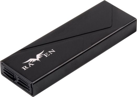 Silverstone SST-RVS03, SSD-inkapsling, M.2, Serial ATA III, 10 Gbit/s, USB-anslutning, Svart