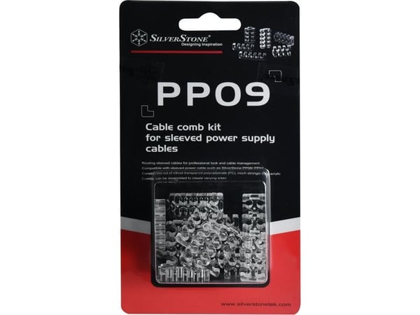SilverStone PP09 - Cable routing comb kit - transparent