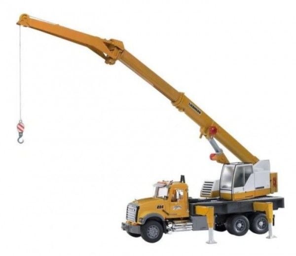 BRUDER MACK Granite Liebherr nosturiauto ABS synteettinen leluauto (2818)