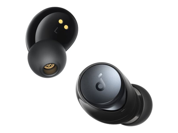 Soundcore Space A40 - True wireless-hörlurar med mikrofon - inuti örat - Bluetooth - aktiv brusradering - svart